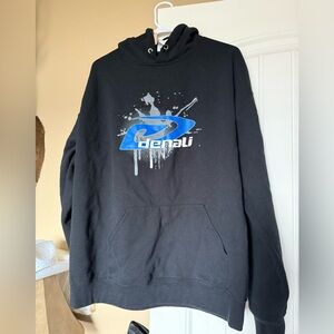 Black and Blue Graphic Hoodie